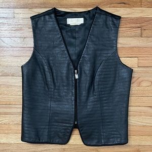 Black Leather Vest